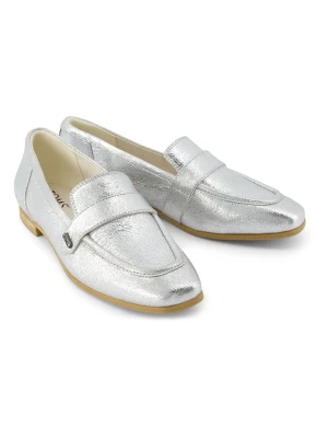 TOMS Skórzane slippersy w kolorze srebrnym rozmiar: 41