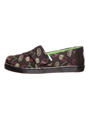 TOMS Slippersy "Classic" w kolorze różowo-czarno-zielonym rozmiar: 19, 5