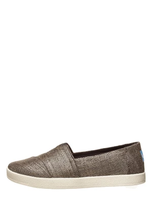 TOMS Slippersy w kolorze czarno-srebrnym rozmiar: 36