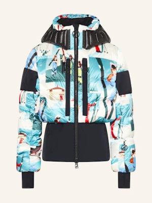 Toni Sailer Puchowa Kurtka Narciarska Bernadette Print schwarz