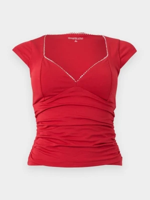 Top Abercrombie & Fitch czerwony