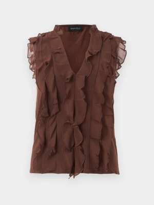 Top Anna Field By Zalando ciemnobrązowy