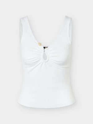 Top bardot biały