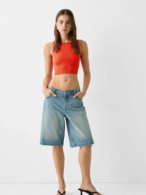 Top Bershka czerwony