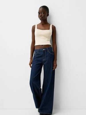 Top Bershka beżowy
