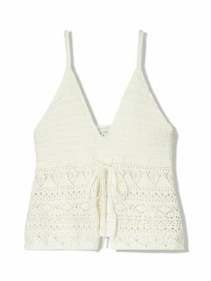 Top Bershka beżowy