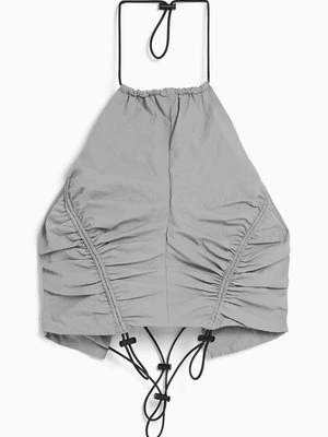 Top Bershka jasnoszary melanż
