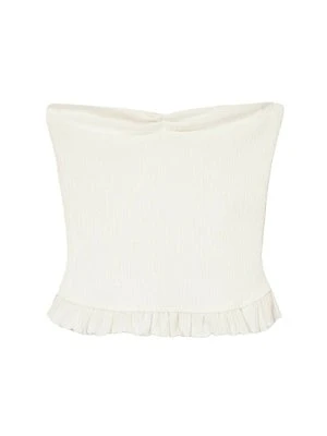 Top Bershka beżowy