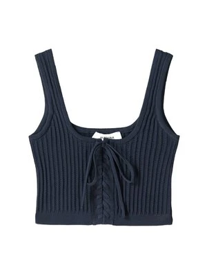 Top Bershka granatowy