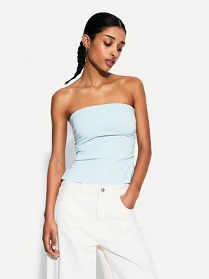 Top Bershka jasnoniebieski