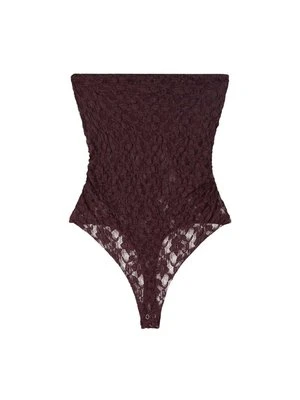 Top Bershka ciemnoczerwony