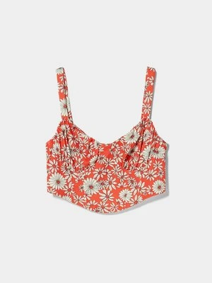 Top Bershka czerwony