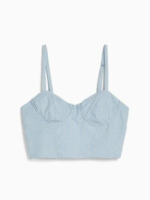 Top Bershka niebieski