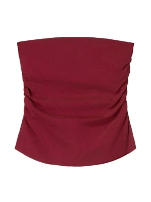 Top Bershka bordowy