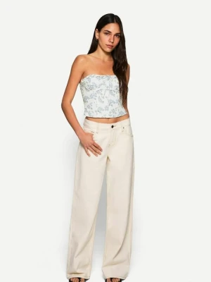 Top Bershka granatowy