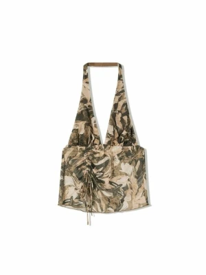 Top Bershka khaki