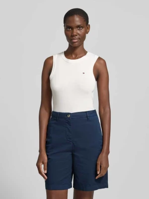 Top bez rękawów o kroju slim fit z czystej bawełny model 'SLIM CODY' Tommy Hilfiger