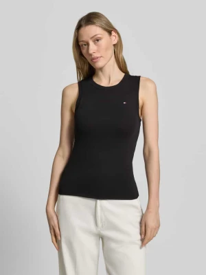 Top bez rękawów o kroju slim fit z czystej bawełny model 'SLIM CODY' Tommy Hilfiger