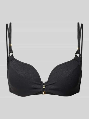 Top bikini na cienkich, podwójnych ramiączkach model ‘DAHU’ MARIE JO Czarny