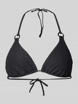 Top bikini o trójkątnym kształcie z fakturą w romby Marc O'Polo