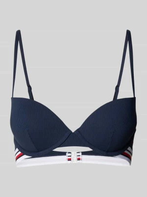 Top bikini push-up z regulowanymi, cienkimi ramiączkami Tommy Hilfiger
