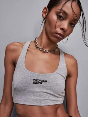 Top bikini skinny z technicznego dżerseju PATRIZIA PEPE