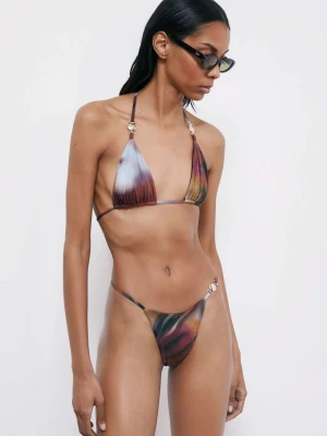 Top bikini trójkątny w nadruku Summer Faded Patrizia Pepe