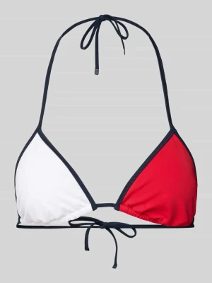 Top bikini w stylu colour blocking Tommy Hilfiger