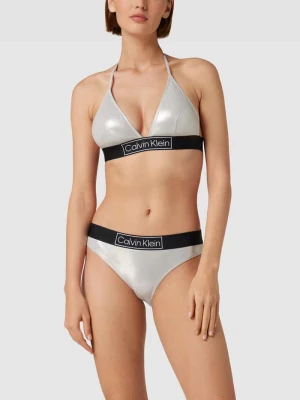 Top bikini z efektem błyszczącym Calvin Klein Underwear