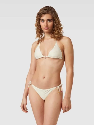 Top bikini z efektowną przędzą model ‘RICO’ banana moon