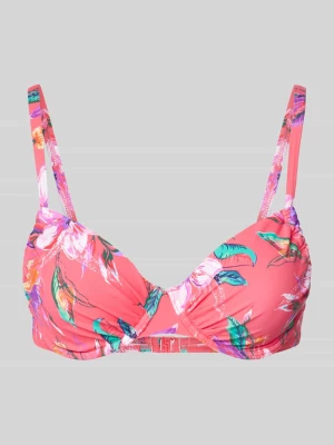 Top bikini z kwiatowym wzorem Lascana