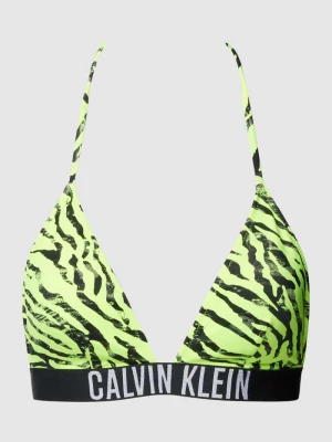 Top bikini z nadrukiem na całej powierzchni model ‘Intense Power’ Calvin Klein Underwear
