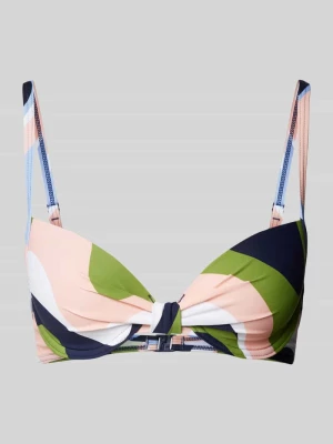 Top bikini z nadrukiem na całej powierzchni model ‘WAVE BEACH’ Esprit