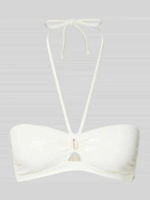 Top bikini z ozdobnym obszyciem muszelkami model ‘Kenteo’ banana moon