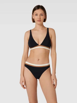 Top bikini z paskami w kontrastowym kolorze model ‘DINO’ banana moon