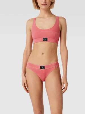 Top bikini z prążkowaniem Calvin Klein Underwear