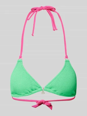 Top bikini z wiązaniem na szyi model ‘BRARO’ Banana Moon Neonowy zielony