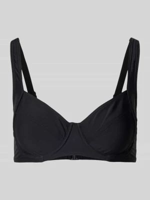 Top bikini z zapięciem na haftkę Lascana Czarny