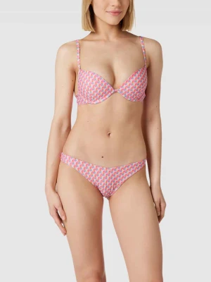 Top bikini ze wzorem na całej powierzchni Esprit Fuksjowy