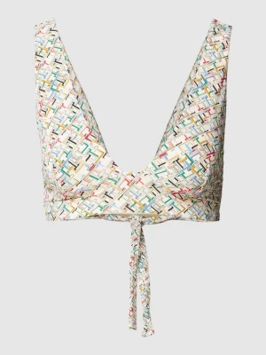 Top bikini ze wzorem na całej powierzchni Tommy Hilfiger
