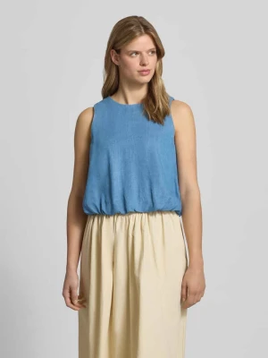 Top bluzkowy o kroju balon z czystego lyocellu model 'CHARIS' Only