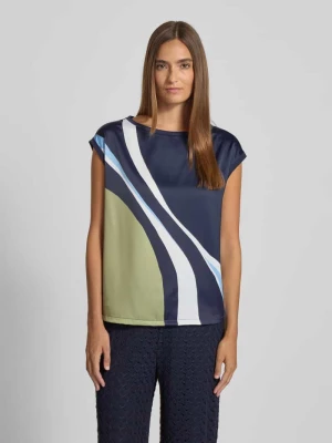 Top bluzkowy o kroju comfort fit z mieszanki bawełny s.Oliver BLACK LABEL