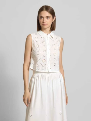 Top bluzkowy o kroju regular fit bez rękawów model 'ALITHEA' Only Biały