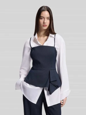 Top bluzkowy o kroju regular fit z cienkimi ramiączkami model 'CALITA' HUGO