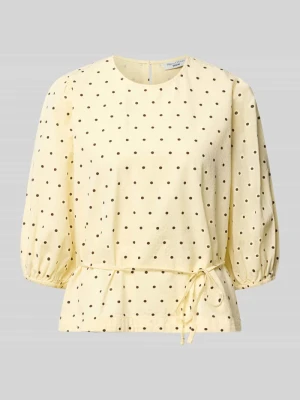 Top bluzkowy o kroju regular fit z czystej bawełny Marc O'Polo Écru