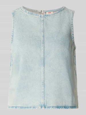 Top bluzkowy o kroju regular fit z czystej bawełny model 'DENIM SHELL' Levi's Jasnoniebieski