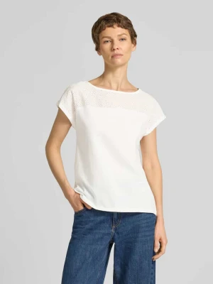 Top bluzkowy o kroju regular fit z czystej bawełny model 'JANNI' Vero Moda