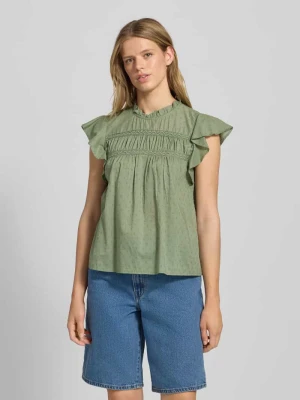Top bluzkowy o kroju regular fit z czystej bawełny model ‘KATTI’ Only