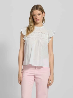 Top bluzkowy o kroju regular fit z czystej bawełny model ‘KATTI’ Only