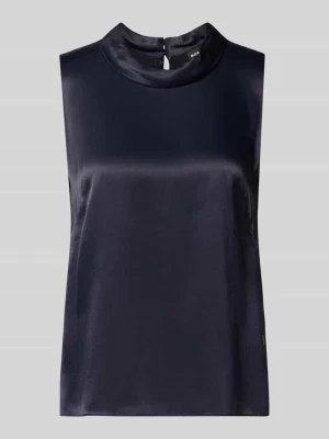 Top bluzkowy o kroju regular fit z czystej wiskozy model ‘BAURINA’ Boss